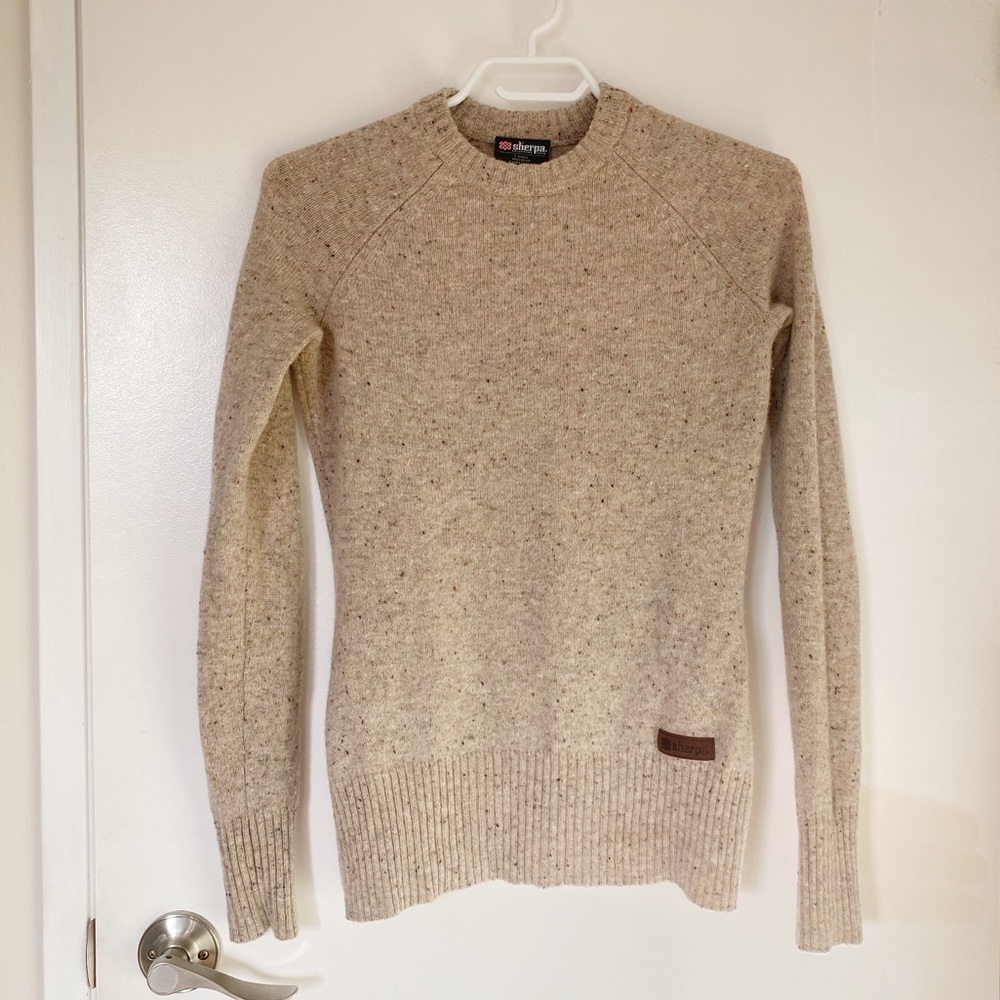 Merino wool crewneck sweater